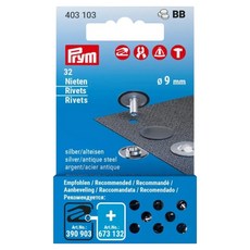 Prym 鉚釘補充包 9mm 403103, 單一顏色, 1個