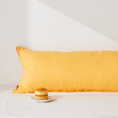 Delton 繽紛色彩帆布身體抱枕套, 蜂蜜黃色