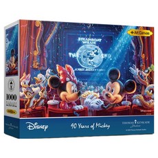 THOMAS KINKADE 迪士尼 米奇 90週年 拼圖 7011, 1000件, 1個, 混合顏色