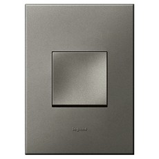 Legrand 羅格朗 Arteor Simple 配線裝置 長方形 單色 鎂合金 1開 上下操作開關, 1個