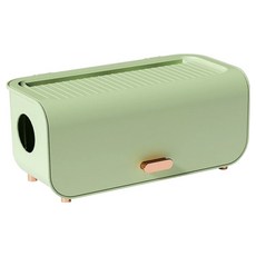 Sunmoon 現代簡約電源排插整理盒, 綠色, 1個