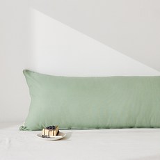 델튼 팝컬러 캔버스 바디필로우커버, 민트그린