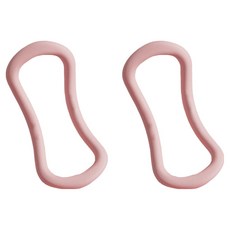 블루베라 파스텔 요가링 종아리 마사지기, 2개, 핑크