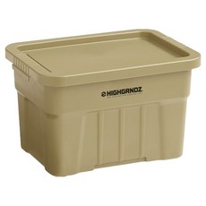 HIGHGROUNDS 露營迷你收納整理貨物箱 22L, 卡其色, 1層, 1個