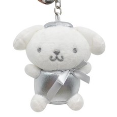 三麗鷗布丁狗娃娃鑰匙圈, 銀色, 13cm, 1個