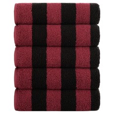 TowelToktok Holiday 飯店毛巾 200g 40支 精梳棉, 紅色, 5個