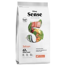 디바크 센스 어덜트 강아지 그레인프리 살몬 건식사료, 연어, 1개, 12kg