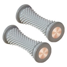 Logro 腳底指壓滾輪足部按摩器, 灰色, 2個