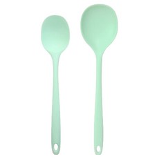 라임올리브 리빙 실리콘 조리도구 볶음스푼 + 멀티주걱 세트, MINT, 1세트