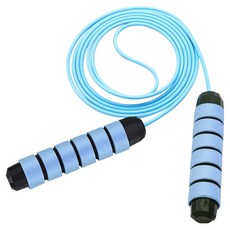 Bostool 麻花鋼絲帶點綴跳繩, 藍色, 1個