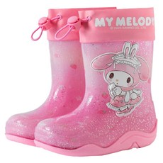 아동용 산리오 홀로그램 글리터 레인부츠