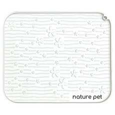 nature pet 貓用防落砂矽膠貓砂墊, 1個, 象牙白