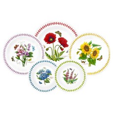 PORTmeIRION 波特玫琳恩 Botanic Garden Meadow 盤子組, 1套, 大盤 + 中盤 2p + 小盤 2p, 隨機出貨