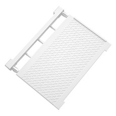 Royhome 多用途可伸縮寬版置物架 35 x 30~40cm, 白色, 1個