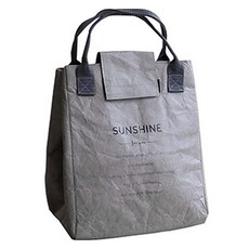 엠케이 듀폰 보온 보냉 도시락 런치백, 1개, 그레이