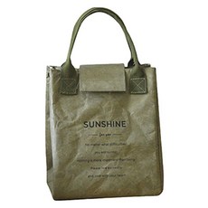 엠케이 듀폰 보온 보냉 도시락 런치백, 1개, 그린