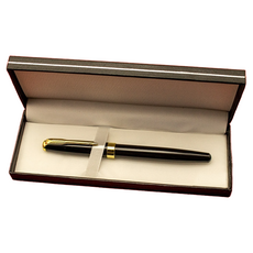 Miso Roun 送禮用商務鋼筆 + 高級筆盒套組, F, 黑色