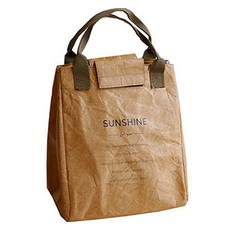 엠케이 듀폰 보온 보냉 도시락 런치백, 1개, 브라운