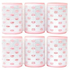 Bubble TOK 鋁製特大髮捲, 6個, 淺粉色