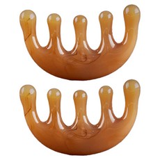 Logro 頭皮刮痧梳按摩器, 單一顏色, 2個