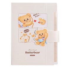 버터베어 도큐먼트 파일 가방 8분류, 브라운, 1개