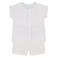 에뜨와 아동용 통기성 리토 반소 면 내의 세트