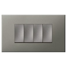 Legrand 羅格朗 Arteor Simple 長方形橫式單色鎂質4開關, 1個