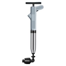 SALVATVON 304不鏽鋼 管道疏通器 八件組高壓疏通器 廁所/下水道/洗手台一炮通, 灰色, 55 x 18 x 8.5cm