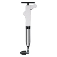 304不鏽鋼 管道疏通器, 八件組全配包, 強力高壓馬桶疏通器, 下水道排氣管一炮通, 白色, 55 x 18 x 8.5cm