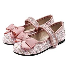 CHAAKAN SHOES 女童 Ete 毛呢魔鬼氈蝴蝶結平底鞋 PMFBR1h901