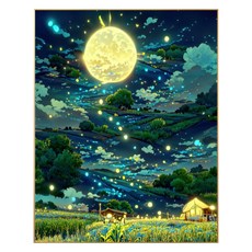 Sun Moon DIY 我的幸福 興趣繪畫, 夜景, 1個