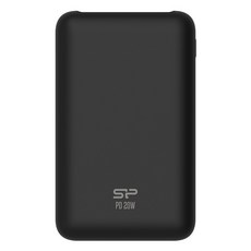 Silicon Power 廣穎電通 QS58 20000mAh QC PD TypeC雙向快充迷你行動電源 20W, SP20KMAPBKQS582K, 黑色