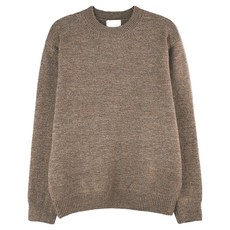 Meosidda 男士款輕量麻花混色圓領針織衫