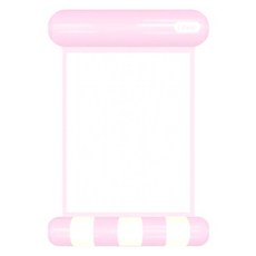 Libear 條紋風吊床泳圈, 粉紅色, 1個