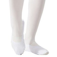 Marketpia 舞蹈體操帆布芭蕾舞鞋, 白色