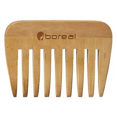 Boreal木質半月Afro梳, 1個, 單一顏色