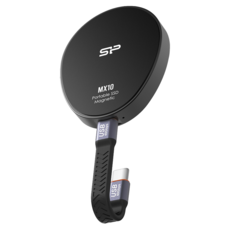 Silicon Power 廣穎電通 MX10 高速磁吸外接式固態硬碟 USB 3.2 Gen 2 SSD 附引磁環 支援iPhone 15/16, SP020TBPSDMX10CK, 2TB