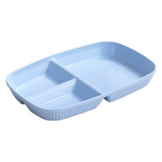 Novarium長方形3格餐盤, 藍色, 1個