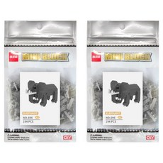 DR.STAR Wisehawk 奈米積木 大象D 696-A2dr, 2個, 混合顏色
