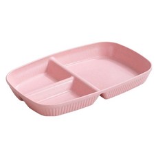 Novarium長方形3格餐盤, 粉色, 1個