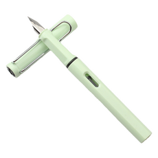 B2WIN 文具 學用品 筆, 1個, 淺綠色 塑膠 替換式 鋼筆 粗尖