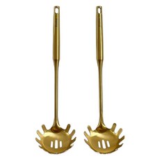 Ecrins 頂級全不鏽鋼麵杓, 2個, 金色