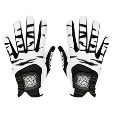 SEVEN HILLS 女款TIGER萊卡矽膠球場練習用巡迴賽高爾夫手套 雙手用, 白色, 1組