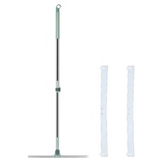 OKORO 多用途二段式伸縮桿刮水器 + 伸縮桿 + 刮刀 35公分 2入組, 1套, 綠色