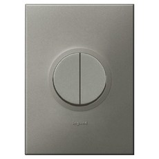 Legrand 羅格朗 歐洲配線器具 Ateo 韓國型 Simple 鎂色 2聯 上下操作 圓形開關, 1個