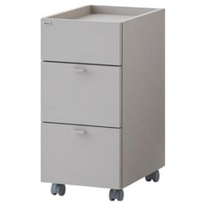 일룸 모드 책상서랍 방문설치, 매트그레이, 3단