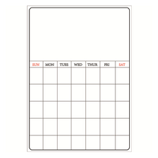 Comfique 可黏貼白板 黑板 月曆 冰箱磁鐵板 行程備忘錄 直式, 合成樹脂 / 背面磁吸