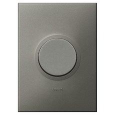 Legrand 羅格朗 歐規配線裝置 Arteor 韓式 Simple 鎂色 1開 圓形上下撥動開關, 1個