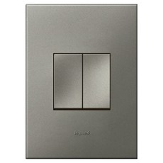 Legrand 羅格朗 歐洲配線器具 Arteor 韓規 Simple 長方形 單色 鎂色 雙聯 上下撥動式開關, 1個