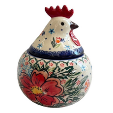 Royal Duke 波蘭風陶瓷手繪餐具系列 公雞調味罐 SQ8749-YM 芙蓉, 1個